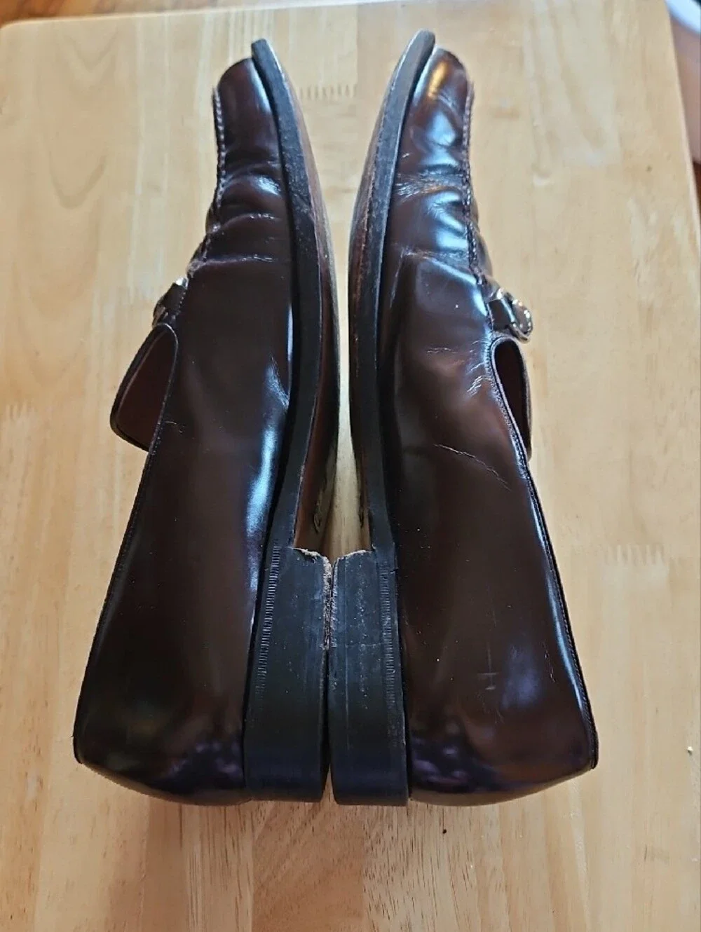 Gucci Brown Leather Horsebit Loafers